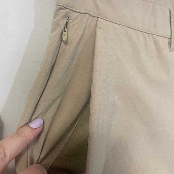 Fabletics The Only Pant Tan Cream Lightweight Outdoor Pant Straight Leg Sz L - Picture 4 of 14